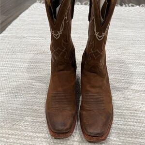 Tony Lama Brown Heeled Boots